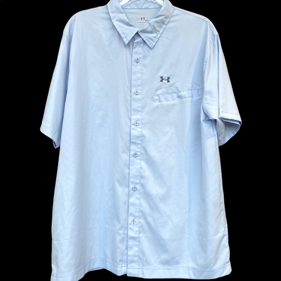 Under Armour Other - Under armor men's button down short sleeve shirt L
